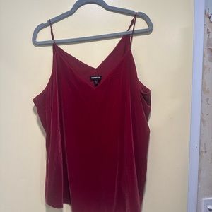 Deliciously soft velvet cami.